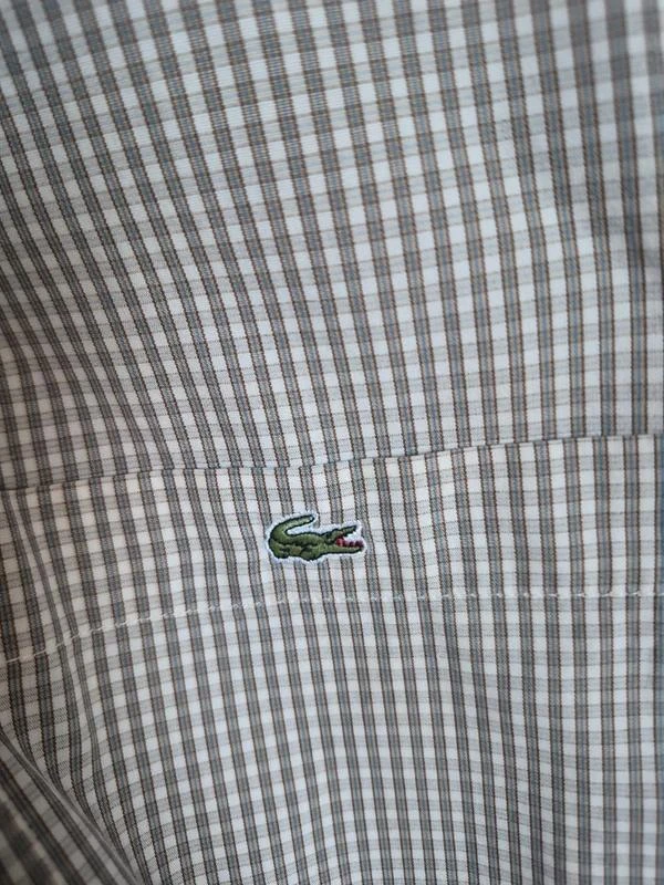 Lacoste Camisa Vintage Quadrados Bege Tamanho 44 XL – photo 15